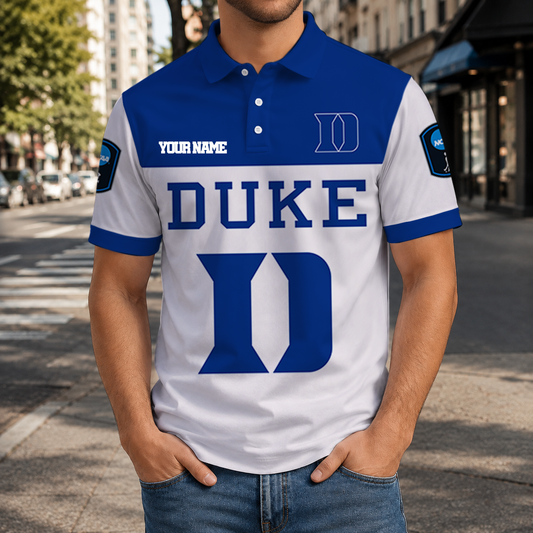 EXCLUSIVE EDITION - NEW CUSTOMIZED NCAA CFH13 DLD DUKE BLUE DEVILS POLO SHIRT, ZIP POLO SHIRT & T-SHIRTS