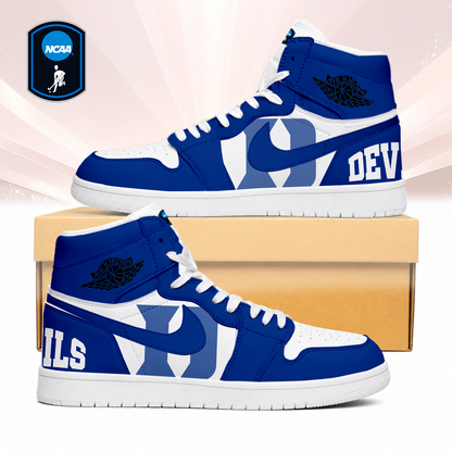 LIMITED EDITION - NEW CUSTOMIZED NCAA CFH13 DLD DUKE BLUE DEVILS AIR JORDAN SNEAKERS