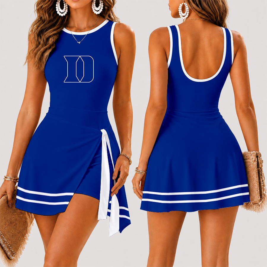 [FAN FAVORITE] NEW CUSTOMIZED NCAA CFH13 DLD DUKE BLUE DEVILS WOMEN'S SUMMER SKORT DRESS