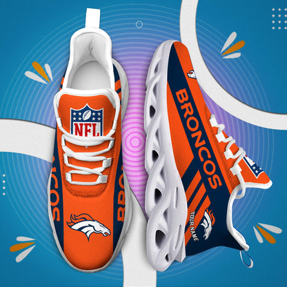 LIMITED EDITION - NEW CUSTOMIZED NFL13 DVB DENVER BRONCOS UNISEX MAX SOUL SHOES