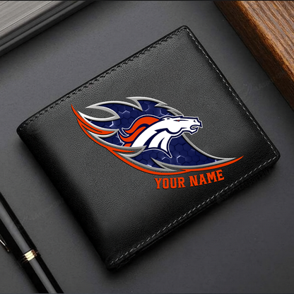 LIMITED EDITION - NEW CUSTOMIZED NFL13 DVB DENVER BRONCOS LEATHER WALLET