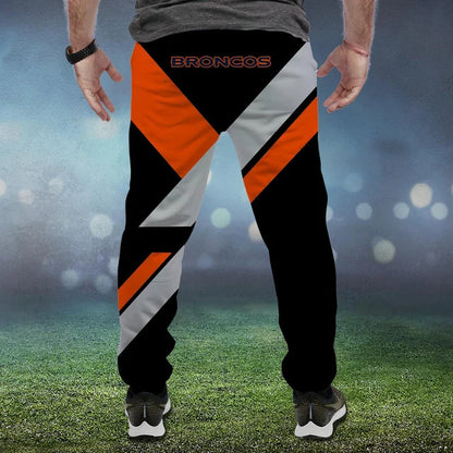 LIMITED EDITION - NEW CUSTOMIZED NFL13 DVB DENVER BRONCOS SWEATPANTS