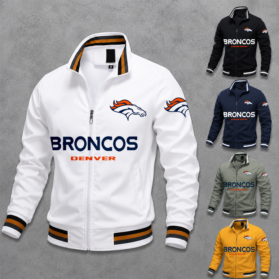 [SPECIAL OFFER] NEW CUSTOMIZED NFL13 DVB DENVER BRONCOS MEN'S CASUAL JACKET