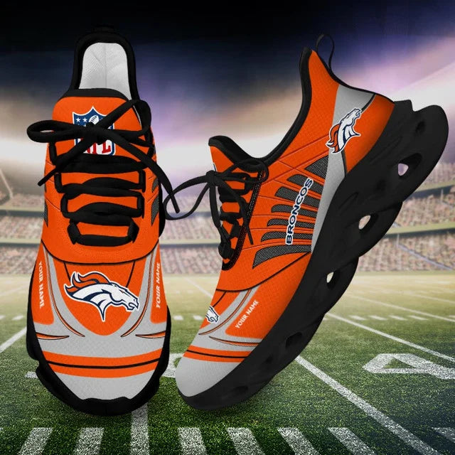 LIMITED EDITION - NEW CUSTOMIZED NFL13 DVB DENVER BRONCOS UNISEX MAX SOUL SHOES