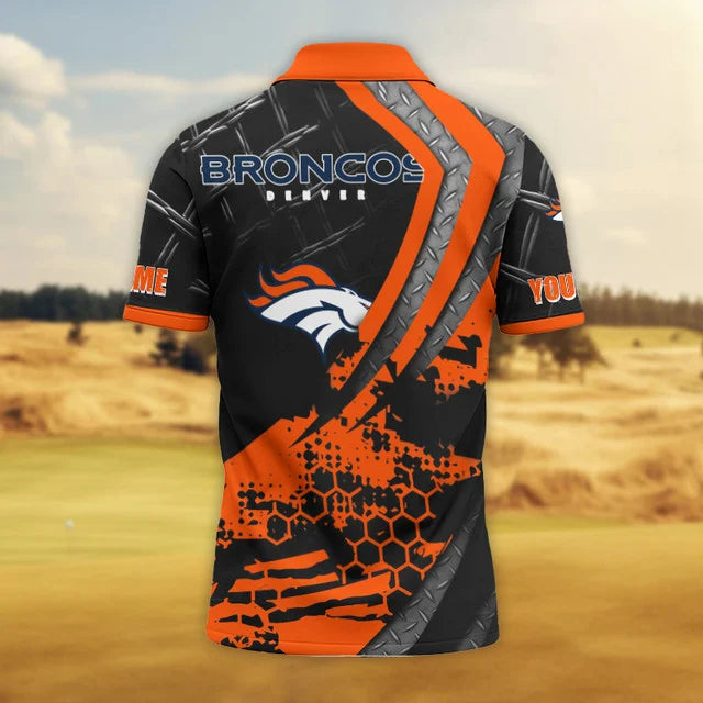 LIMITED EDITION - NEW CUSTOMIZED NFL13 DVB DENVER BRONCOS POLO SHIRT