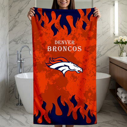 LIMITED EDITION - NEW CUSTOMIZED NFL13 DVB DENVER BRONCOS BEACH TOWEL FOR FAN