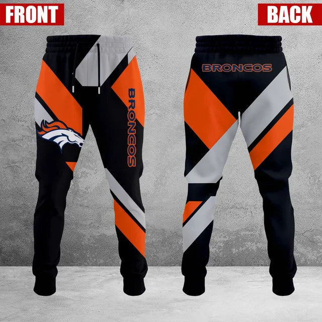 LIMITED EDITION - NEW CUSTOMIZED NFL13 DVB DENVER BRONCOS SWEATPANTS