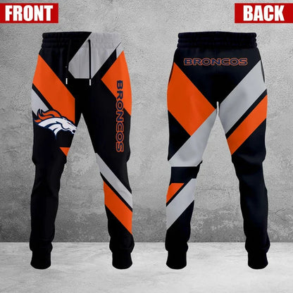 LIMITED EDITION - NEW CUSTOMIZED NFL13 DVB DENVER BRONCOS SWEATPANTS