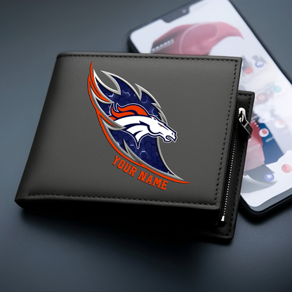 LIMITED EDITION - NEW CUSTOMIZED NFL13 DVB DENVER BRONCOS LEATHER WALLET