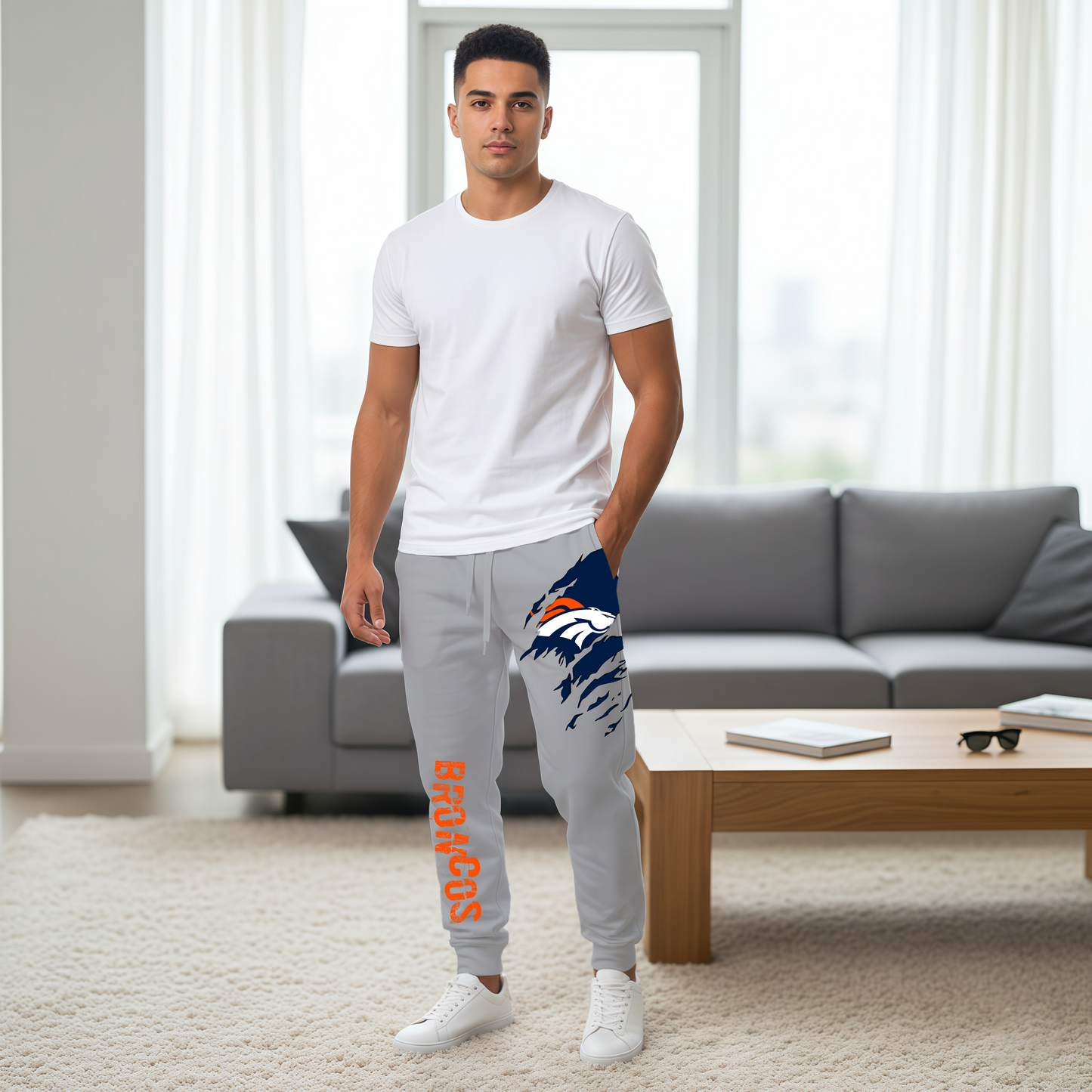 LIMITED EDITION - NEW PERSONALIZED NFL13 DVB DENVER BRONCOS JOGGERS