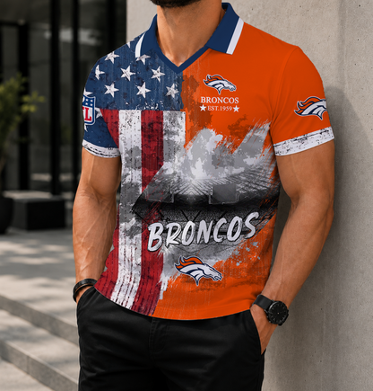 SPECIAL EDITION - NEW CUSTOMIZED NFL13 DVB DENVER BRONCOS POLO SHIRT