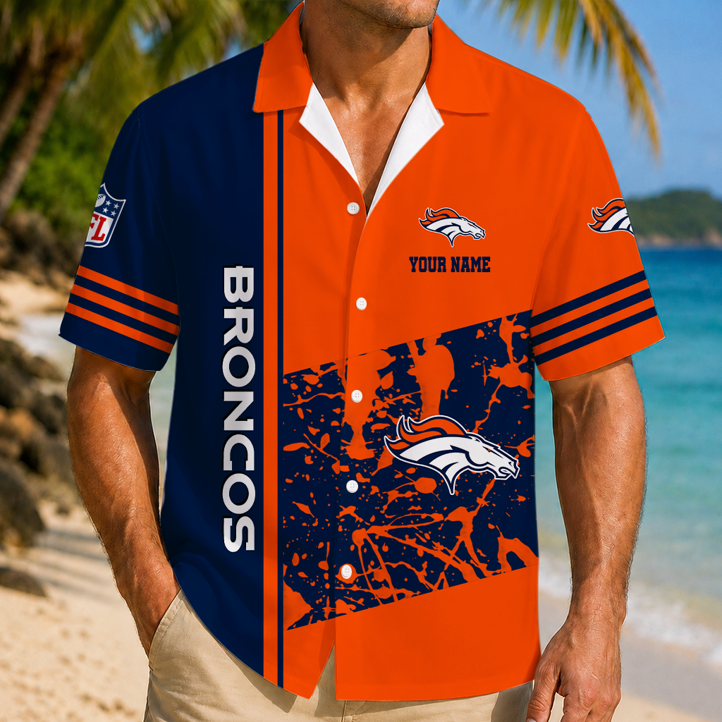 LIMITED EDITION - NEW CUSTOMIZED NFL13 DVB DENVER BRONCOS UNISEX HAWAIIAN SHIRT