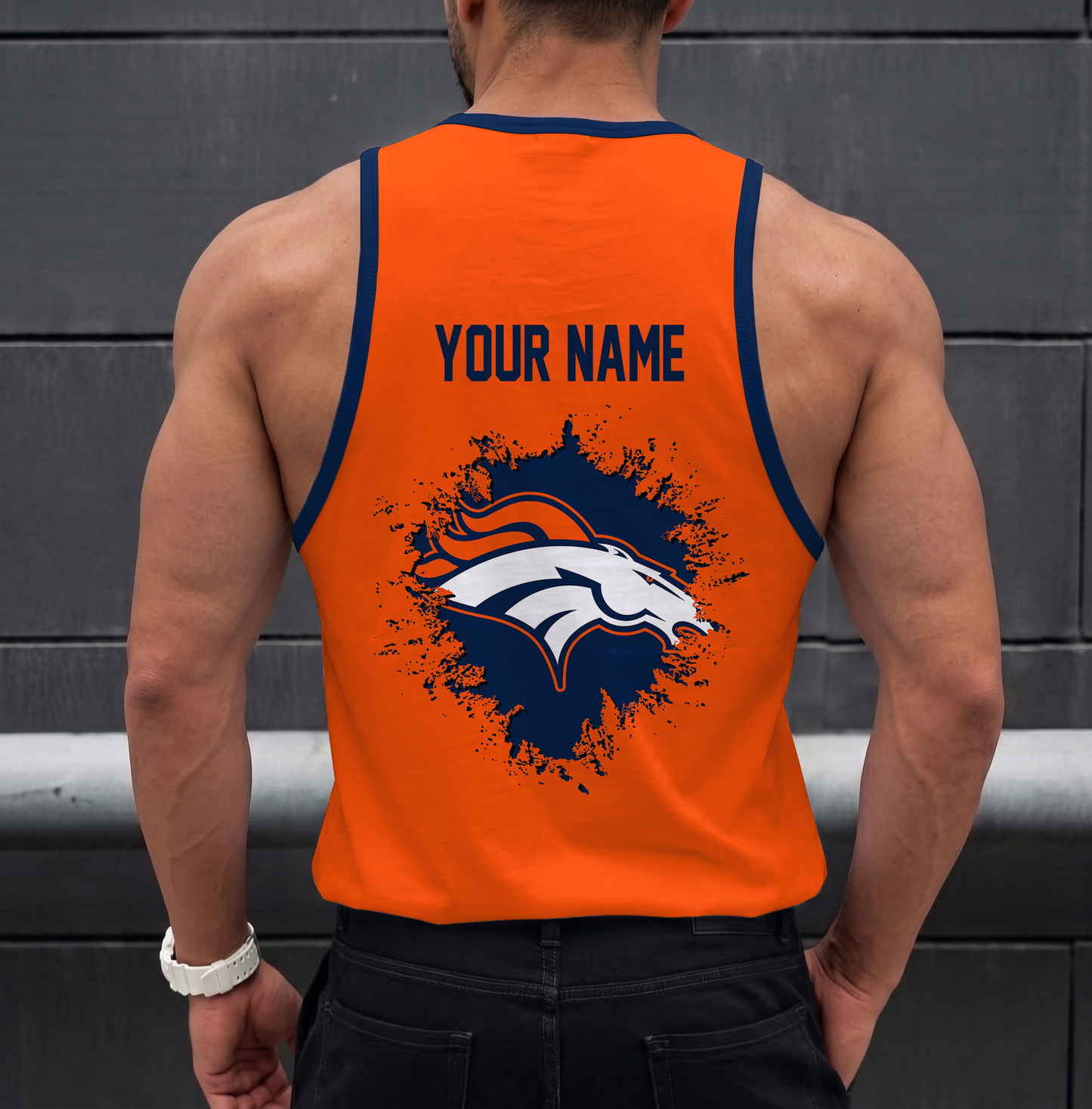 SPECIAL EDITION - NEW CUSTOMIZED NFL13 DVB DENVER BRONCOS UNISEX TANK TOP