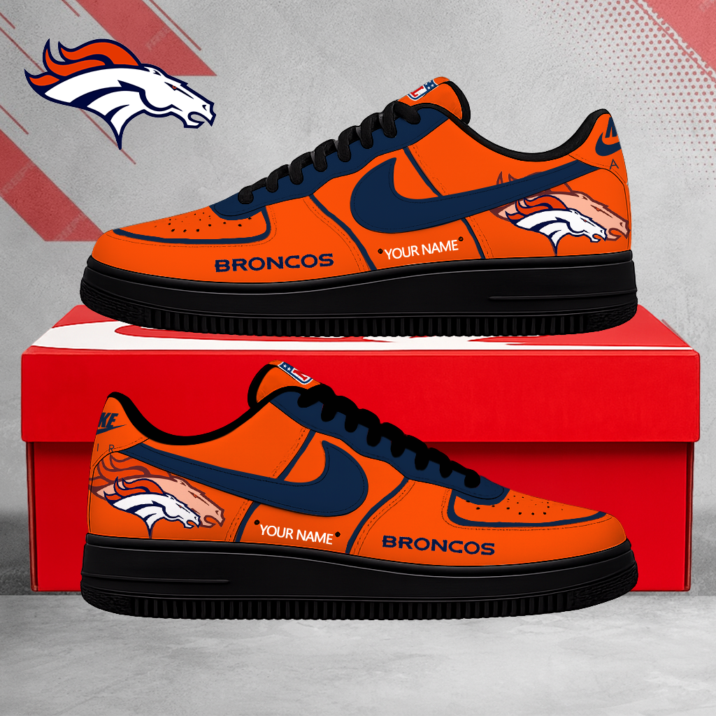 SPECIAL EDITION - NEW CUSTOMIZED NFL13 DVB DENVER BRONCOS AF1 SHOES