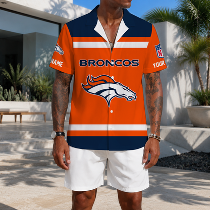 EXCLUSIVE EDITION - NEW CUSTOMIZED NFL13 DVB DENVER BRONCOS UNISEX HAWAIIAN SHIRT