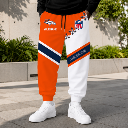 EXCLUSIVE EDITION - NEW CUSTOMIZED NFL13 DVB DENVER BRONCOS SWEATPANTS