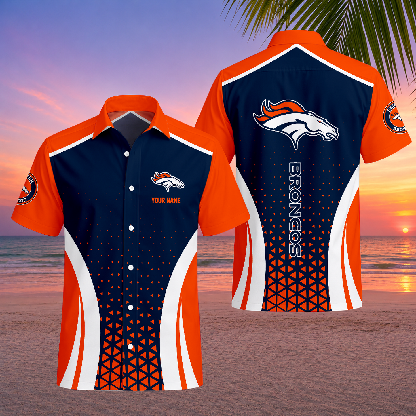 LIMITED EDITION - NEW CUSTOMIZED NFL13 DVB DENVER BRONCOS UNISEX HAWAIIAN SHIRT