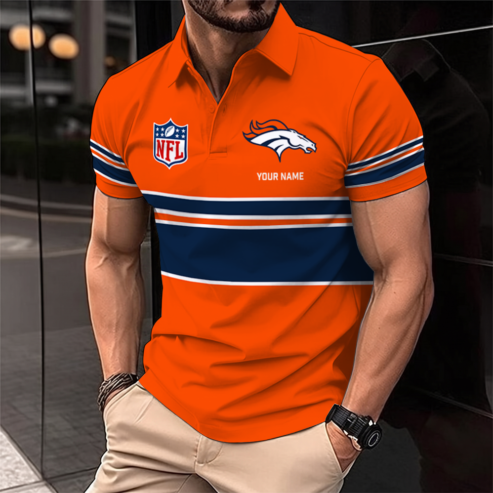 [SPECIAL OFFER] NEW CUSTOMIZED NFL13 DVB DENVER BRONCOS POLO SHIRT
