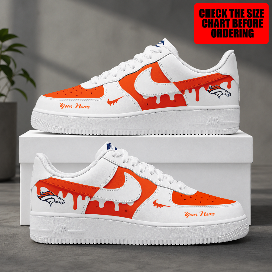 [SPECIAL OFFER] NEW CUSTOMIZED NFL13 DVB DENVER BRONCOS AF1 SHOES