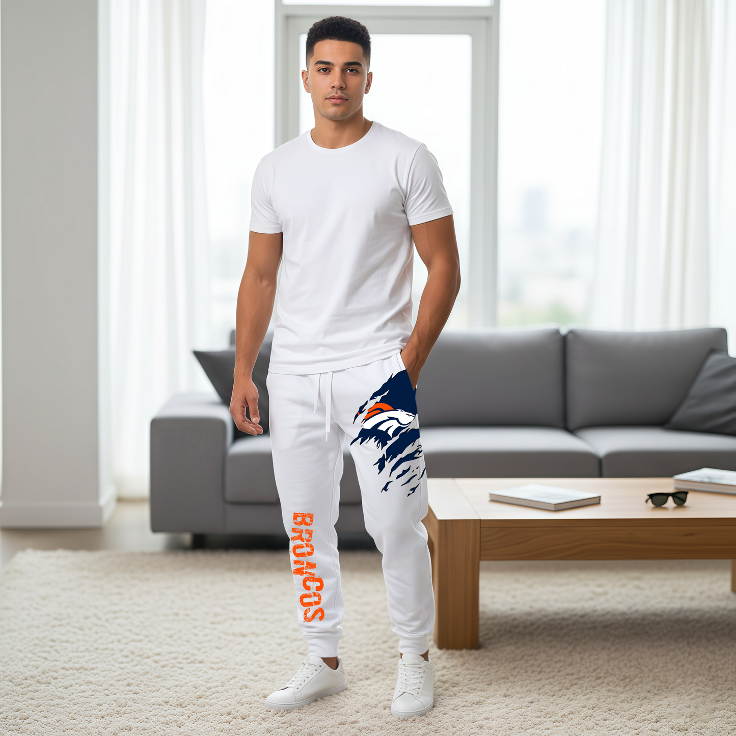 LIMITED EDITION - NEW PERSONALIZED NFL13 DVB DENVER BRONCOS JOGGERS