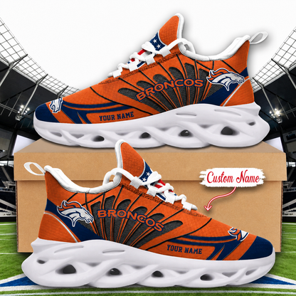 LIMITED EDITION - NEW CUSTOMIZED NFL13 DVB DENVER BRONCOS UNISEX CLUNKY SNEAKERS