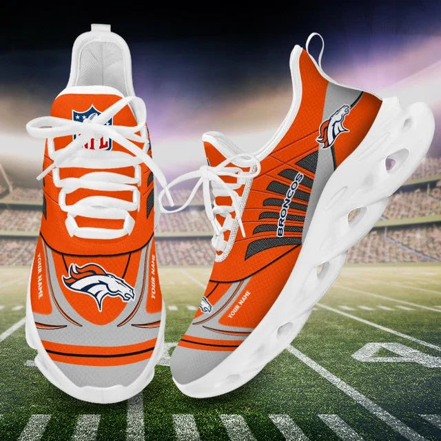 LIMITED EDITION - NEW CUSTOMIZED NFL13 DVB DENVER BRONCOS UNISEX MAX SOUL SHOES