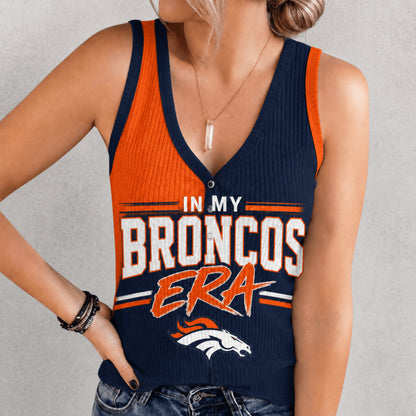 [SPECIAL OFFER] NEW CUSTOMIZED NFL13 DVB DENVER BRONCOS WOMEN'S V-NECK TANK TOP