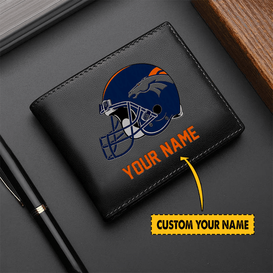 LIMITED EDITION - NEW CUSTOMIZED NFL13 DV BRONCOS LEATHER WALLET