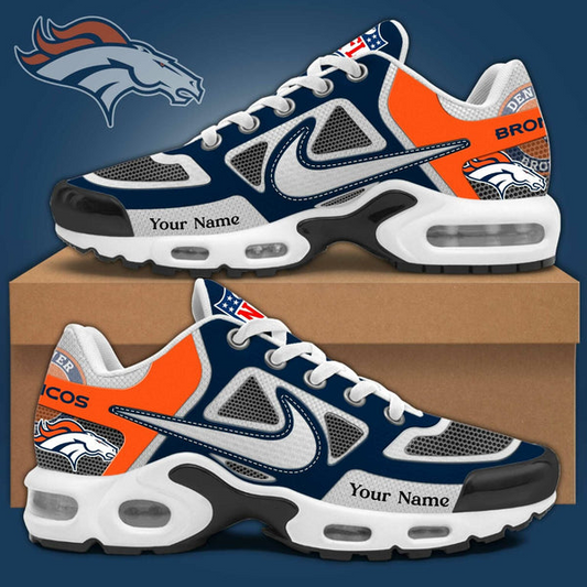 LIMITED EDITION - NEW CUSTOMIZED NFL13 DVB DENVER BRONCOS UNISEX AIR MAX PLUS SNEAKERS