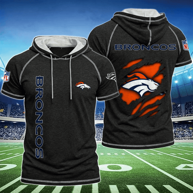 [SPECIAL OFFER] NEW CUSTOMIZED NFL13 DVB DENVER BRONCOS SHORT SLEEVE HOODIE