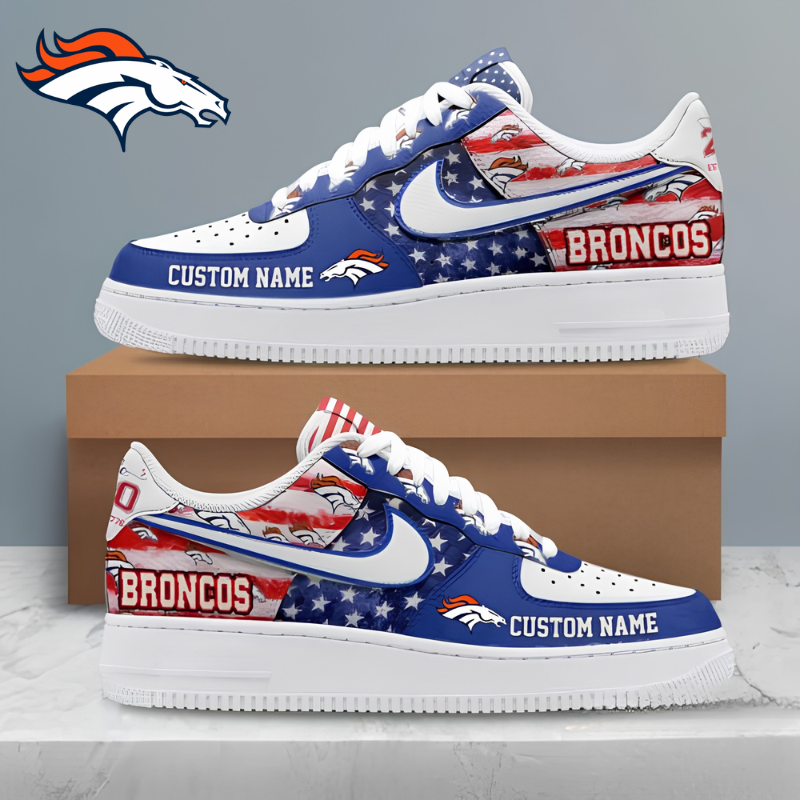 [SPECIAL OFFER] NEW CUSTOMIZED NFL13 DVB DENVER BRONCOS AF1 SHOES