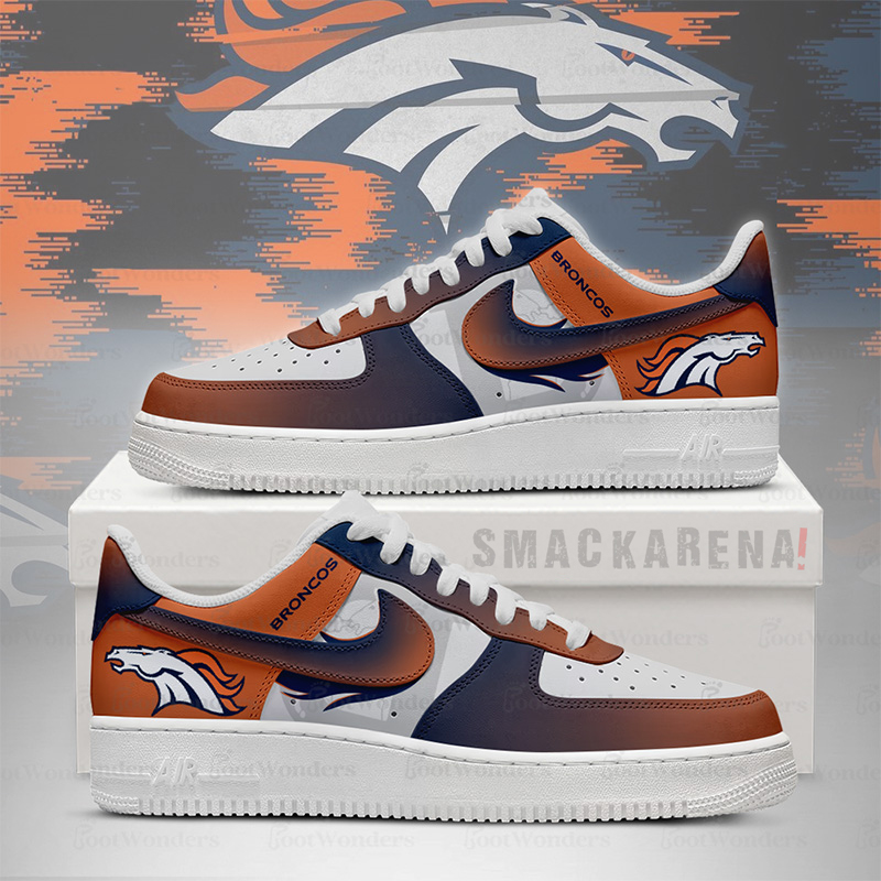 LIMITED EDITION - NEW CUSTOMIZED NFL13 DVB DV BRONCOS AF1 SNEAKERS