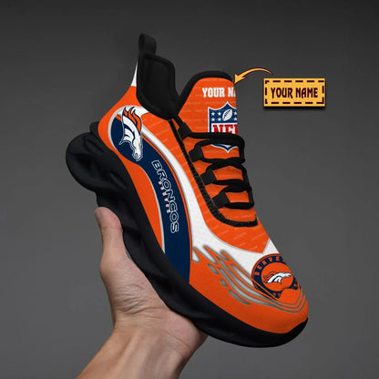 LIMITED EDITION - NEW CUSTOMIZED NFL13 DVB DENVER BRONCOS UNISEX MAX SOUL SHOES