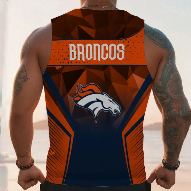 LIMITED EDITION - NEW CUSTOMIZED NFL13 DV BRONCOS UNISEX TANK TOP