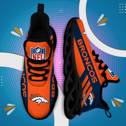 LIMITED EDITION - NEW CUSTOMIZED NFL13 DVB DENVER BRONCOS UNISEX MAX SOUL SHOES