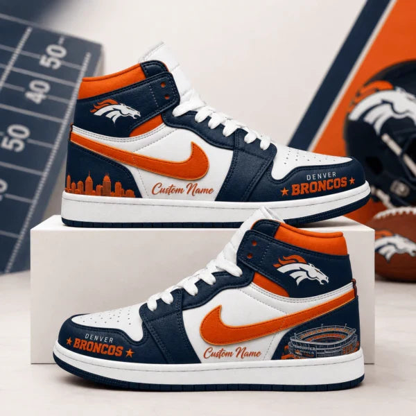 [SPECIAL OFFER] NEW CUSTOMIZED NFL13 DVB DENVER BRONCOS AIR JORDAN 1