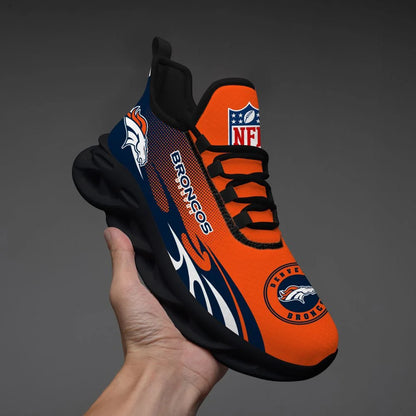 LIMITED EDITION - NEW CUSTOMIZED NFL13 DVB DENVER BRONCOS UNISEX MAX SOUL SHOES