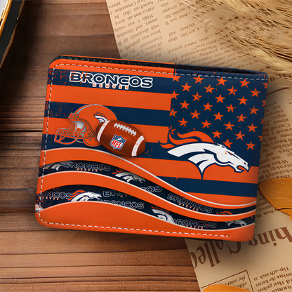 [SPECIAL OFFER] NEW CUSTOMIZED NFL13 DVB DENVER BRONCOS LEATHER WALLET