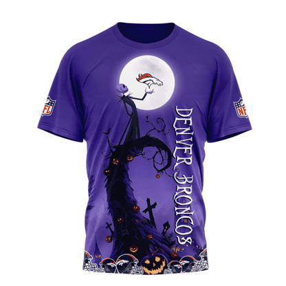 [SPECIAL OFFER] NEW CUSTOMIZED NFL13 DVB DENVER BRONCOS HALLOWEEN THE NIGHTMARE APPAREL