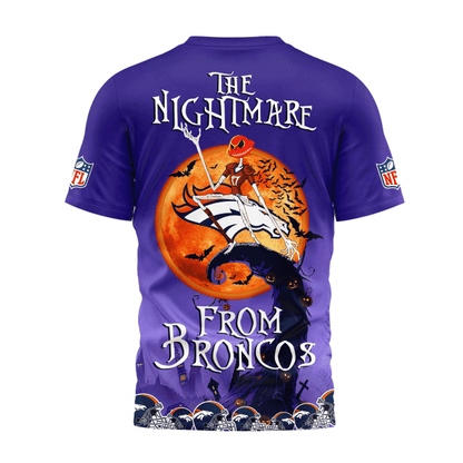 [SPECIAL OFFER] NEW CUSTOMIZED NFL13 DVB DENVER BRONCOS HALLOWEEN THE NIGHTMARE APPAREL