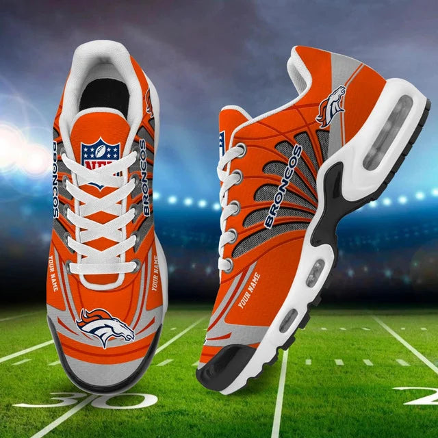 LIMITED EDITION - NEW CUSTOMIZED NFL13 DVB DENVER BRONCOS AIR MAX PLUS SNEAKERS