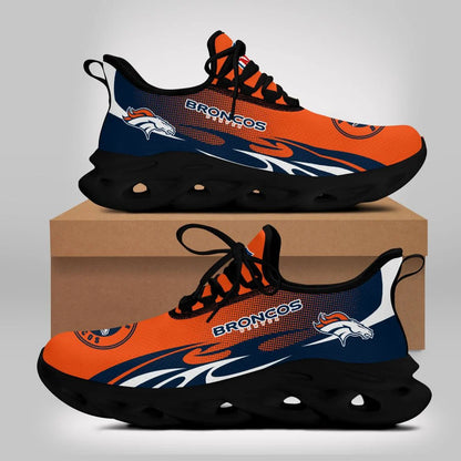 LIMITED EDITION - NEW CUSTOMIZED NFL13 DVB DENVER BRONCOS UNISEX MAX SOUL SHOES