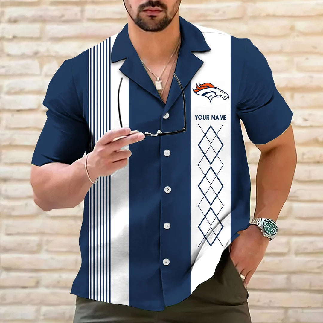 LIMITED EDITION - NEW CUSTOMIZED NFL13 DVB DENVER BRONCOS HAWAIIAN SHIRT