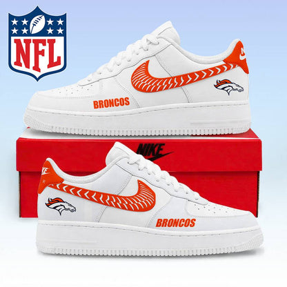 LIMITED EDITION - NEW CUSTOMIZED NFL13 DVB DENVER BRONCOS AF1 SNEAKERS