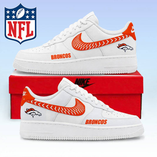 LIMITED EDITION - NEW CUSTOMIZED NFL13 DVB DENVER BRONCOS AF1 SNEAKERS
