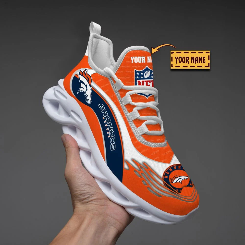 LIMITED EDITION - NEW CUSTOMIZED NFL13 DVB DENVER BRONCOS UNISEX MAX SOUL SHOES