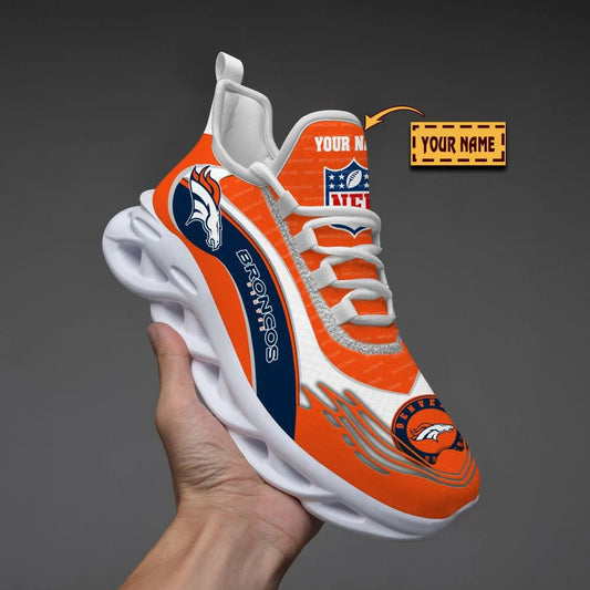 LIMITED EDITION - NEW CUSTOMIZED NFL13 DVB DENVER BRONCOS UNISEX MAX SOUL SHOES