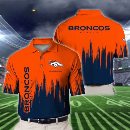 LIMITED EDITION - NEW CUSTOMIZED NFL13 DVB DENVER BRONCOS POLO SHIRT