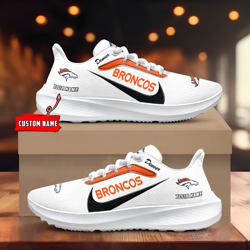 [SPECIAL OFFER] NEW CUSTOMIZED NFL13 DVB DENVER BRONCOS ROAD RUNNING SHOES