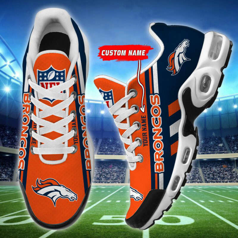 LIMITED EDITION - NEW CUSTOMIZED NFL13 DVB DENVER BRONCOS AIR MAX PLUS SNEAKERS